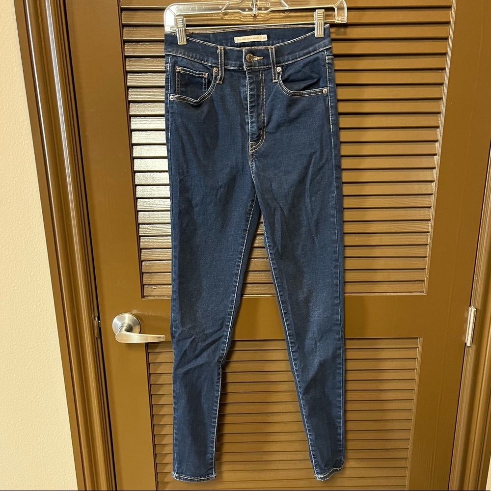 Levi’s Mile High Super Skinny Jeans Dark Wash
